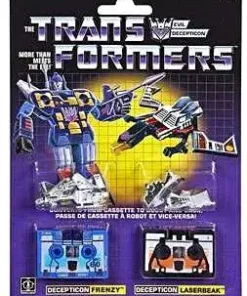 Flash Sale 🎉 Transformers G1 Reissue Cassette Frenzy & Laserbeak Figure 2-Pack 🛒