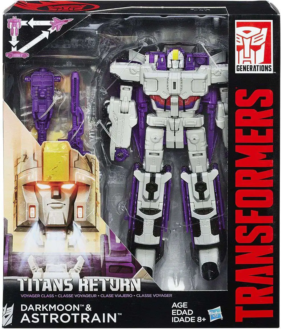 Best Pirce ✨ Transformers Generations Titans Return Darkmoon & Astrotrain Voyager Action Figure 💯