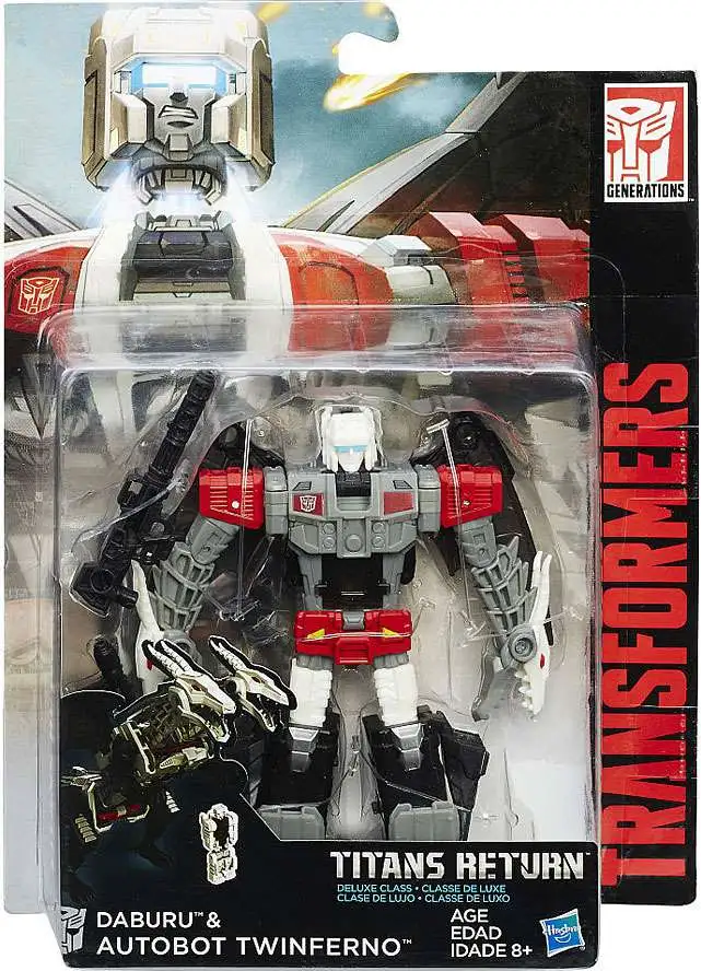 Best deal β€οΈ Transformers Generations Titans Return Daburu & Autobot Twinferno Deluxe Action Figure βοΈ