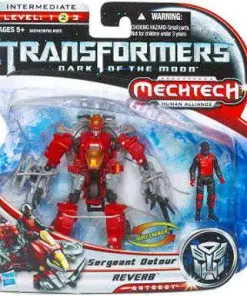 Best Sale 🤩 Transformers Dark of the Moon Mechtech Reverb with Sergeant Detour Action Figure Set 🎁