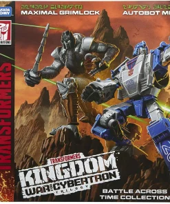 New 🌟 Transformers Generations Kingdom: War for Cybertron Trilogy Autobot Mirage & Maximal Grimlock Deluxe Action Figure 2-Pack WFC-K40 [Battle Across Time] 🎁