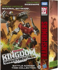 Hot Sale 🔔 Transformers Generations Kingdom: War for Cybertron Trilogy Sideswipe & Maximal Skywarp Deluxe Action Figure 2-Pack WFC-K42 [Battle Across Time] ✔️