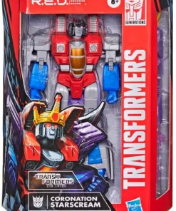 Cheapest 🤩 Transformers R.E.D. [Robot Enhanced Design] Vintage G1 Coronation Starscream Action Figure [The Movie] ✨