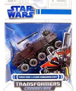 Cheap 🔔 Star Wars Revenge of the Sith Transformers Crossovers 2008 Turbo Tank to Clone Commander Cody Action Figure 🔥