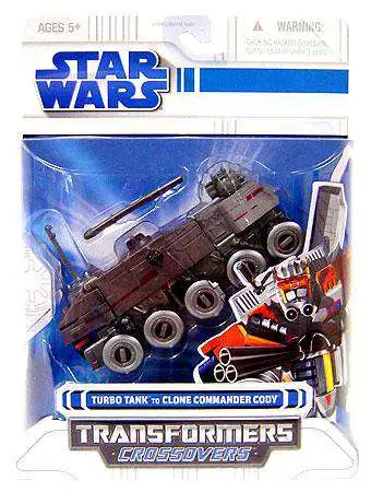 Cheap π Star Wars Revenge of the Sith Transformers Crossovers 2008 Turbo Tank to Clone Commander Cody Action Figure π₯