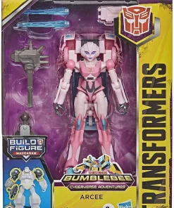 Best deal 💯 Transformers Bumblebee Cyberverse Adventures Build a Maccadam Arcee Deluxe Action Figure 👏