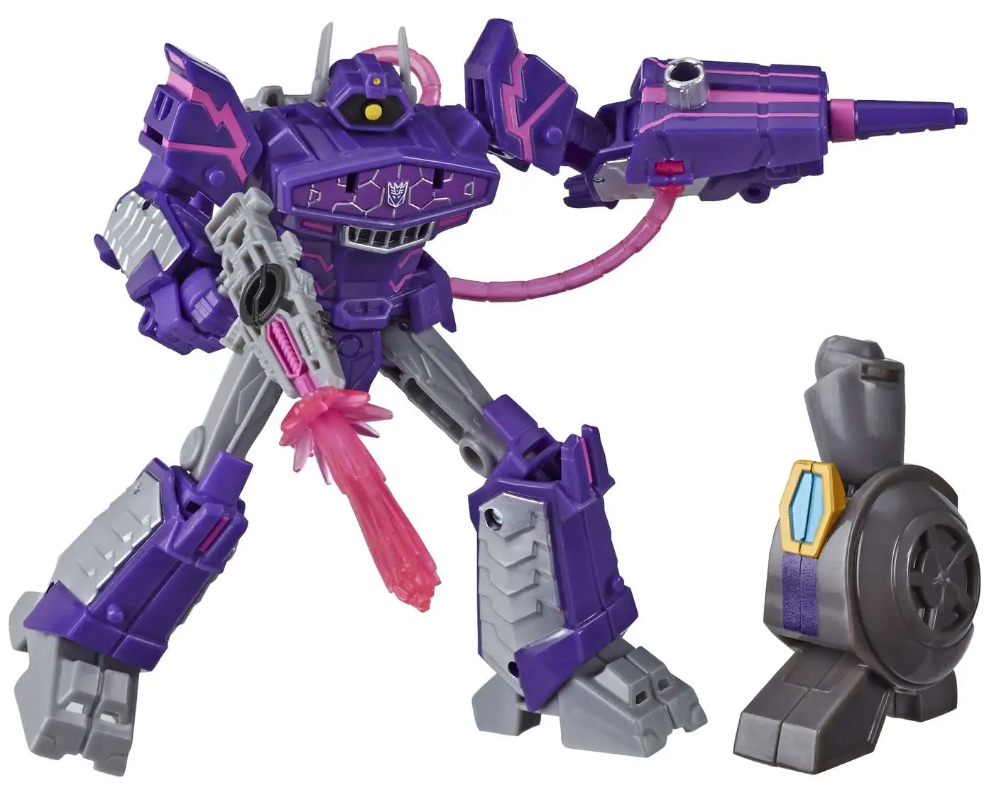 Outlet โ๏ธ Transformers Bumblebee Cyberverse Adventures Build a Maccadam Shockwave Deluxe Action Figure ๐ฅฐ - Image 2