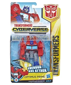 Cheapest 🥰 Transformers Cyberverse Optimus Prime Warrior Action Figure [Energon Axe Attack] 🎁