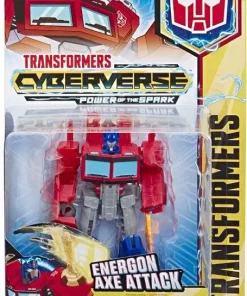 Top 10 🔔 Transformers Cyberverse Power of the Spark Optimus Prime Warrior Action Figure [Energon Axe Attack, Damaged Package] ✔️