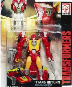 Best Sale 😉 Transformers Generations Titans Return Firedrive & Autobot Hot Rod Deluxe Action Figure 🤩