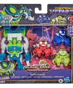 Promo 💯 Transformers Bumblebee Cyberverse Adventures Cybertronian Villains Repugnus Revenge Pack Exclusive Deluxe Action Figure 4-Pack 🎉