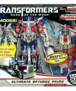 Hot Sale 😍 Transformers Dark of the Moon Mechtech Leader Ultimate Optimus Prime Leader Action Figure [Damaged Package] 🎁