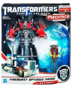 Best Pirce ❤️ Transformers Dark of the Moon Mechtech Voyager Fireburst Optimus Prime Voyager Action Figure [Damaged Package] 🛒