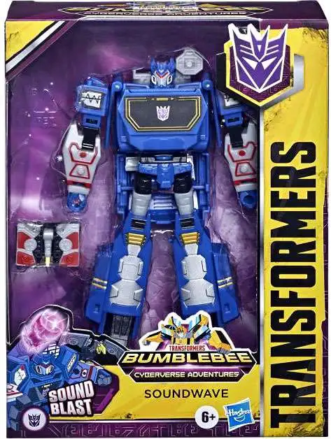 Outlet ๐ Transformers Bumblebee Cyberverse Adventures Soundwave Deluxe Action Figure โค๏ธ