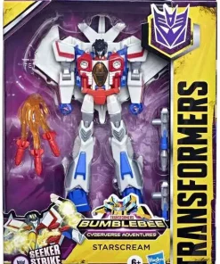 New ⌛ Transformers Bumblebee Cyberverse Adventures Starscream Deluxe Action Figure [Damaged Package] 😀