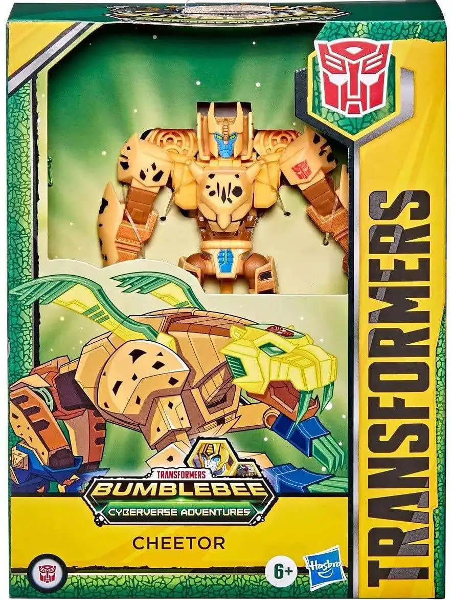 Brand new ๐ Transformers Bumblebee Cyberverse Adventures Cheetor Deluxe Action Figure โค๏ธ