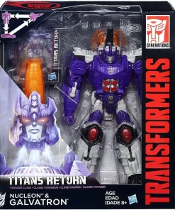 Flash Sale 😍 Transformers Generations Titans Return Galvatron & Nucleon Voyager Action Figure 🔥