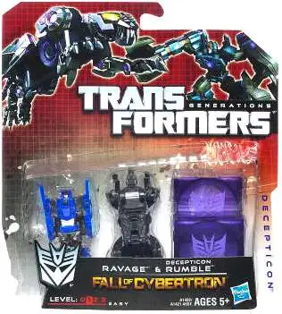 Budget π Transformers Generations Fall of Cybertron Ravage & Decepticon Rumble Legend Legend Mini Figure 2-Pack π
