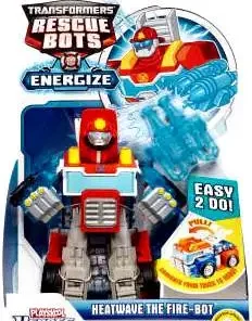Discount 💯 Transformers Playskool Heroes Rescue Bots Heatwave The Fire-Bot Action Figure [Energize, Damaged Package, Mint Figures] 🔥