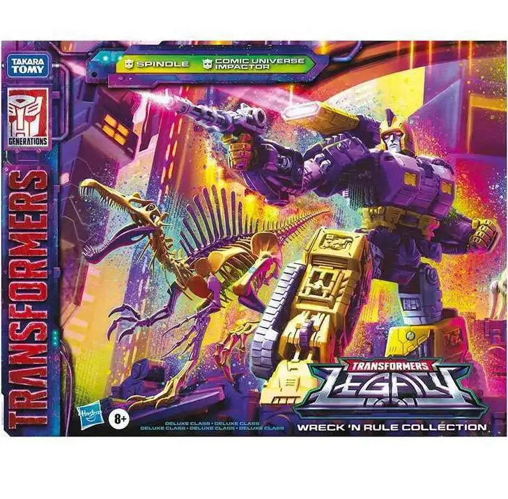 Promo 💯 Transformers Wreck 'N Rule Collection Comic Universe Impactor & Spindle Exclusive Legacy Action Figure 2-Pack 🔥