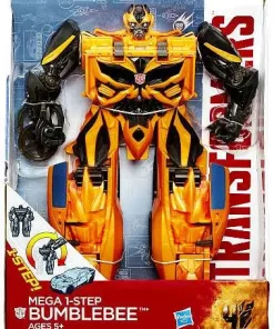 Discount 😉 Transformers Age of Extinction Mega 1-Step Bumblebee 10" Action Figure [Damaged Package] 🥰