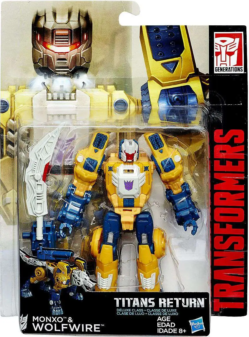 Coupon ๐คฉ Transformers Generations Titans Return Monxo & Wolfwire Deluxe Action Figure ๐