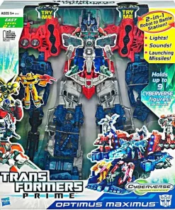 Best Sale ⭐ Transformers Prime Cyberverse Optimus Maximus Action Figure [Damaged Package] 🎉