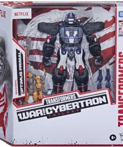 Hot Sale 💯 Transformers Generations War for Cybertron Trilogy Optimus Primal & Rattrap Voyager Action Figure [Netflix Series Inspired] 😀