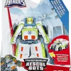 Hot Sale 🧨 Transformers Playskool Heroes Rescue Bots Medix The Doc-Bot Action Figure [White & Green] 🤩