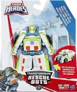 Hot Sale 🧨 Transformers Playskool Heroes Rescue Bots Medix The Doc-Bot Action Figure [White & Green] 🤩
