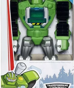 Cheap 🤩 Transformers Playskool Heroes Rescue Bots Boulder the Construction-Bot 11" Action Figure 🔥