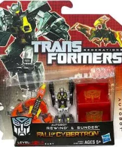 Promo ๐ Transformers Generations Fall of Cybertron Autobot Rewind & Sunder Legend Legend Mini Figure 2-Pack ๐