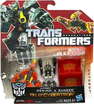Promo ๐ Transformers Generations Fall of Cybertron Autobot Rewind & Sunder Legend Legend Mini Figure 2-Pack ๐
