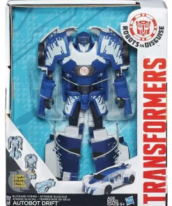 Flash Sale ✔️ Transformers Robots in Disguise Hyper Change Heroes Blizzard Strike Autobot Drift 10" Action Figure [3-Step Changer] 🛒