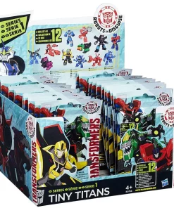 Flash Sale 🛒 Transformers Robots in Disguise Tiny Titans Series 1 Mystery Box [24 Packs] 🥰
