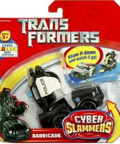 Discount 🤩 Transformers Cyber Slammers Barricade Action Figure [Damaged Package] 👏