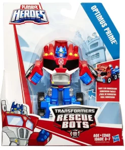 Cheap 🛒 Transformers Playskool Heroes Rescue Bots Optimus Prime Action Figure [Rescan, 2015] 🤩