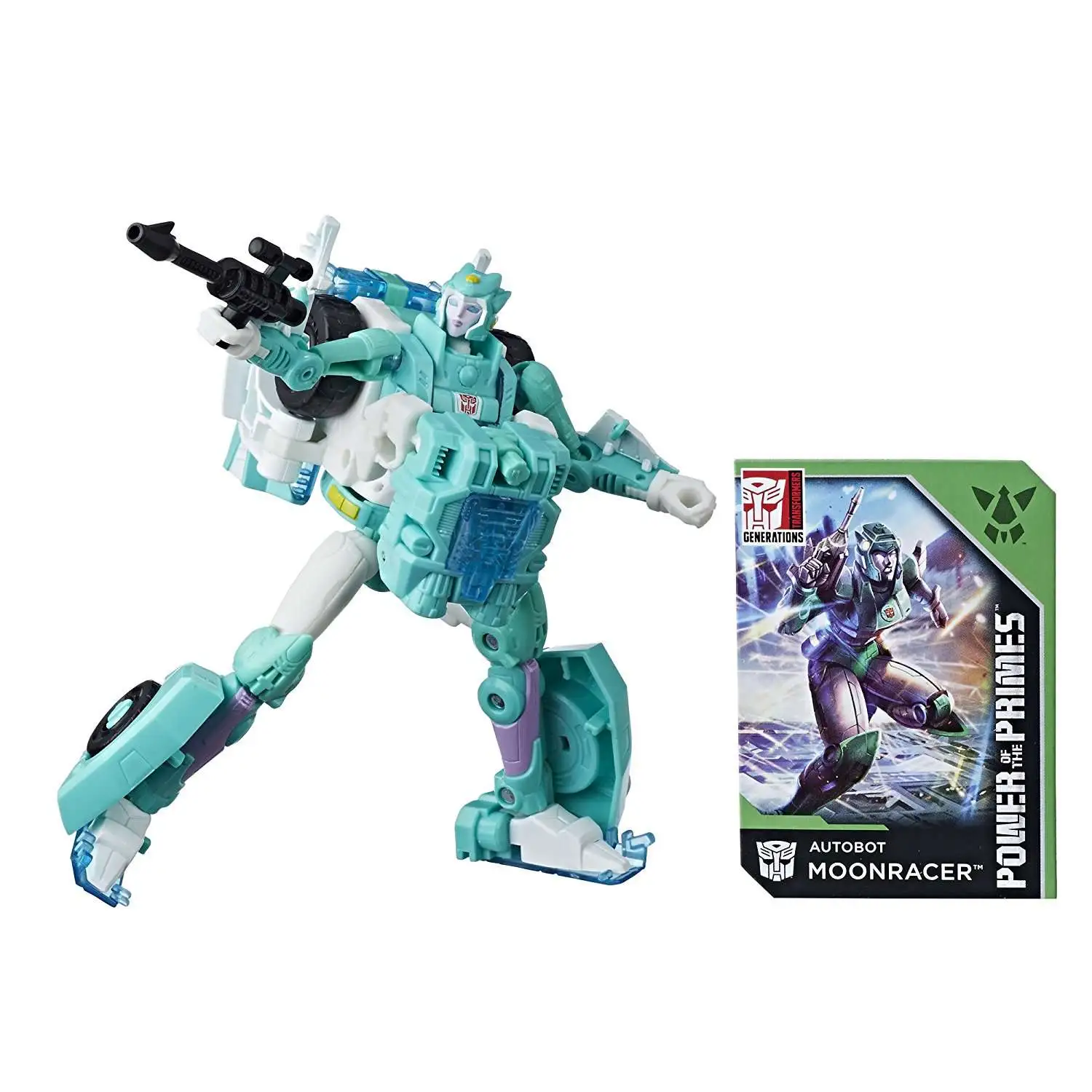 Promo โ๏ธ Transformers Generations Power of the Primes Autobot Moonracer Deluxe Action Figure ๐ - Image 2