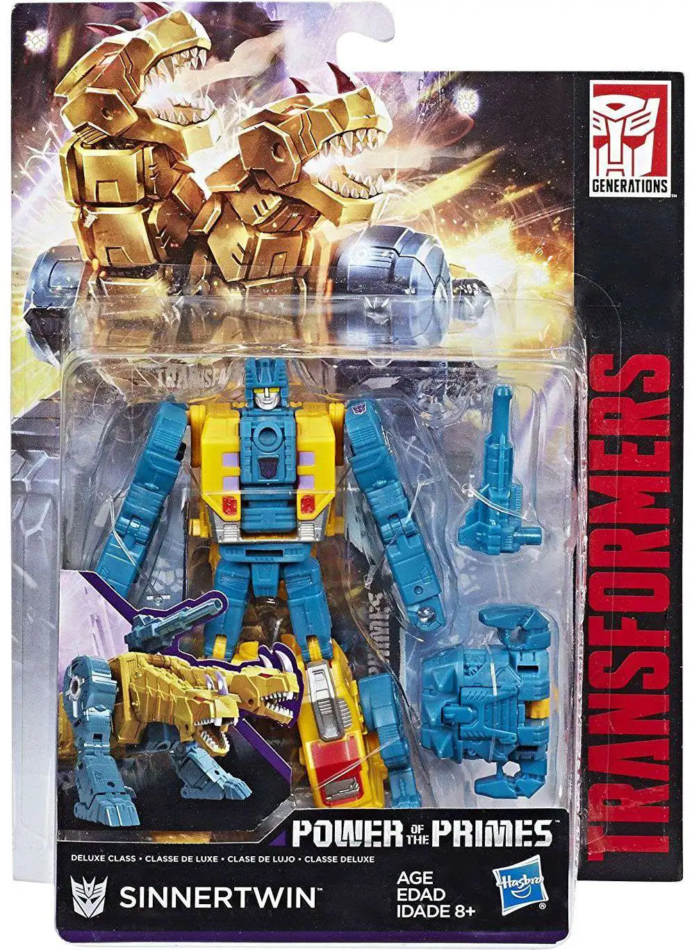 Best Sale ๐ Transformers Generations Power of the Primes Terrorcon Sinnertwin Deluxe Action Figure ๐