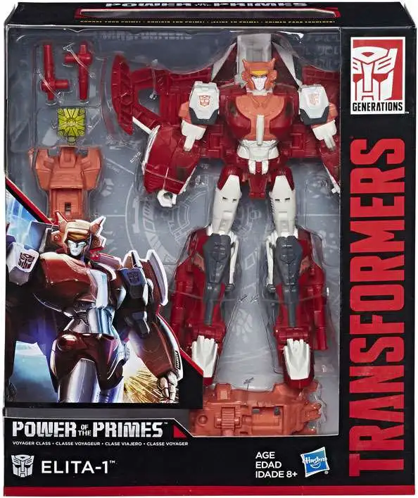 Deals 🥰 Transformers Generations Power of the Primes Elita 1 Voyager Action Figure 🔔