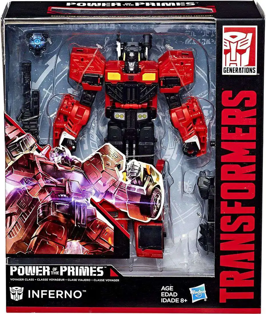 Coupon 👍 Transformers Generations Power of the Primes Inferno Voyager Action Figure ⌛