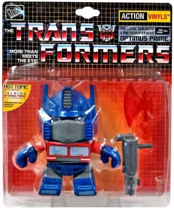 New ❤️ Transformers Action Vinyls Talking Optimus Prime Exclusive 5-Inch 5" Vinyl Figure [Damaged Package] 🔥