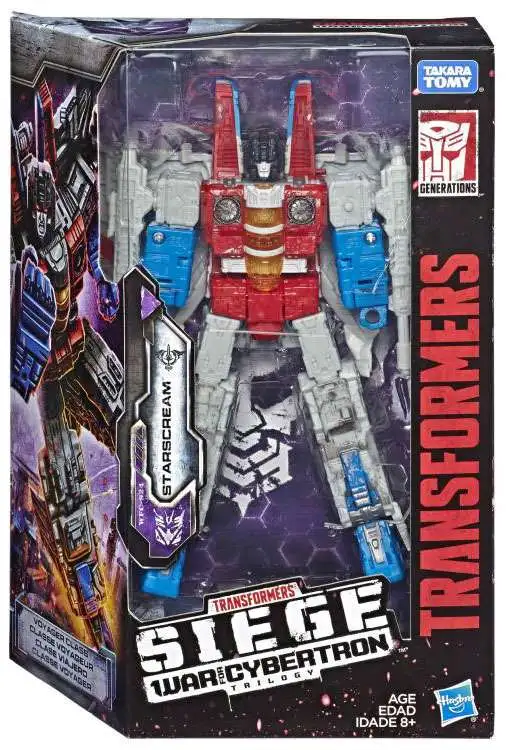 Promo ๐ Transformers Generations Siege: War for Cybertron Trilogy Starscream Voyager Action Figure WFC-S24 ๐